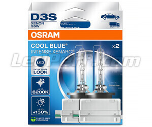 Paar D3S Xenon Lampen Osram Xenarc Cool Blue Intense 6200K in de verpakking - 66340CBN-2HB