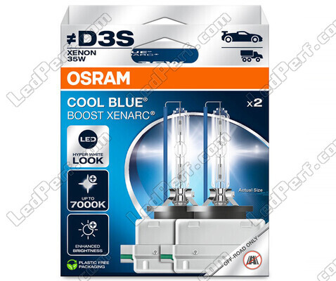 Lampen Xenon D3S Osram Xenarc Cool Blue Boost 7000K ref: 66340CBB-2HB in verpakking van 2 lampen