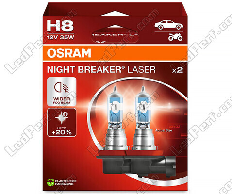 Set van 2 lampen H8 Osram Night Breaker Laser + 150% - 64212NL-2HB