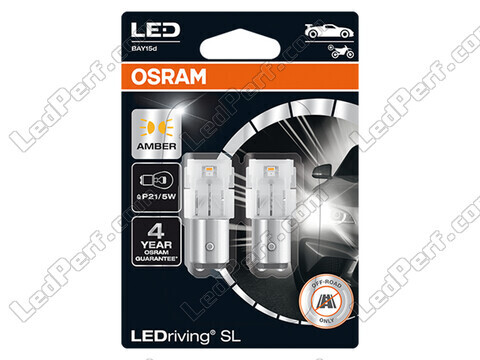 Oranje LED-lampen P21/5W Osram LEDriving® SL - BAY15d