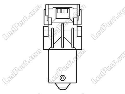 Oranje LED-lampen P21W Osram LEDriving® SL - BA15s