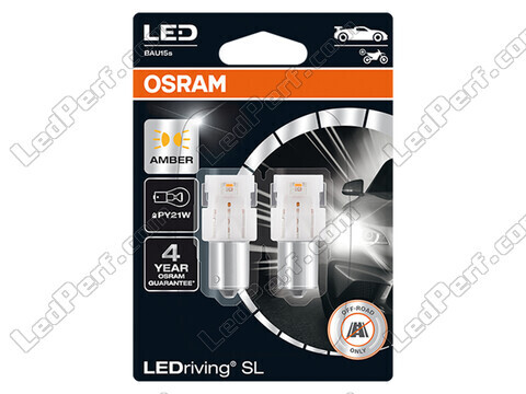 Oranje LED-lampen PY21W Osram LEDriving® SL - BAU15s