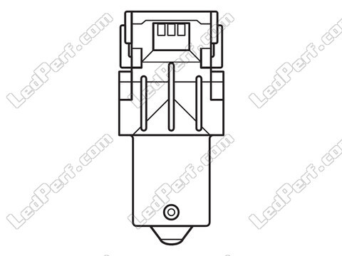 P21W Ledlampen Osram LEDriving® SL White 6000K - BA15s