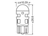 W5W Ledlampen Osram LEDriving® SL Rood - W2.1x9.5d