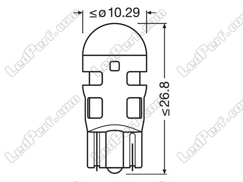 W5W Ledlampen Osram LEDriving® SL Rood - W2.1x9.5d