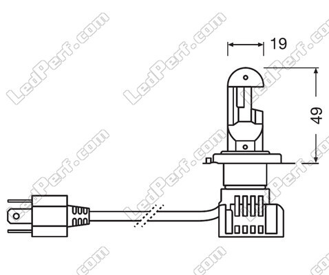 Kit Ledlampen H7 Osram Night Breaker Goedgekeurde - 64210DWNB