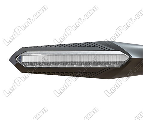 Vooraanzicht dynamische LED-knipperlichten + remlichten voor Aprilia Dorsoduro 750