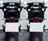 Vergelijking voor en na installatie Dynamische LED-knipperlichten + remlichten voor Ducati Monster 695