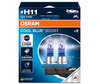 Set met 2 H11 lampen Osram Cool Blue Boost - 5500K - 62211CBB-2HB