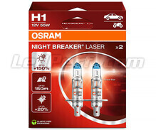 Set van 2 lampen H1 Osram Night Breaker Laser +150% - 64150NL-2HB